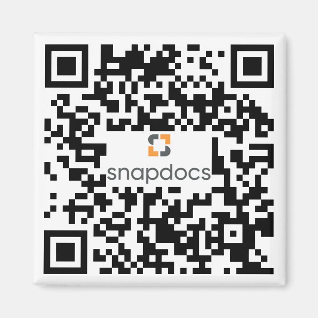 snapdocs qr-Code Magnet (Vorne)