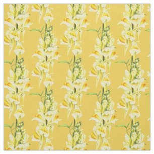Snapdragon Aquarell botanische Wildblume Stoff