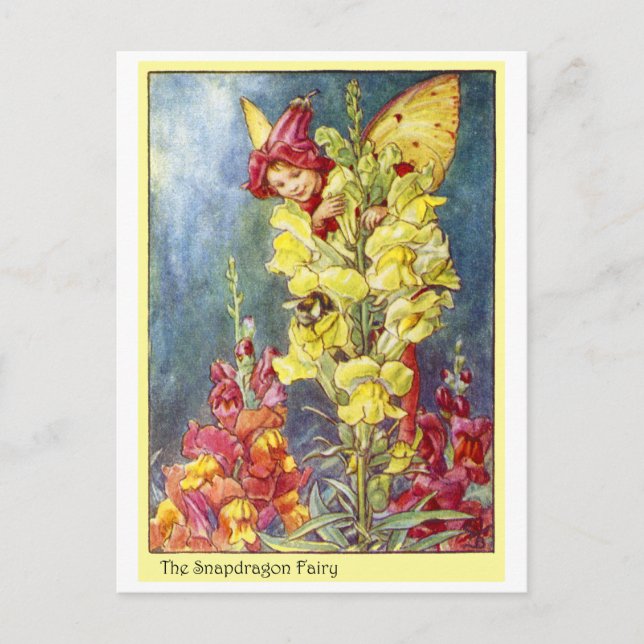 Snapdragon Fairy Postkarte (Vorderseite)