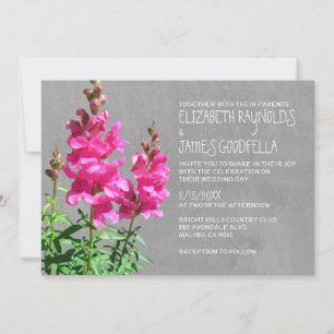 Snapdragon Hochzeitseinladungen Einladung