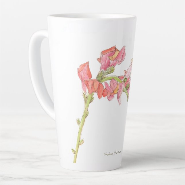 Snapdragon Latte Tasse (Linke Ecke)