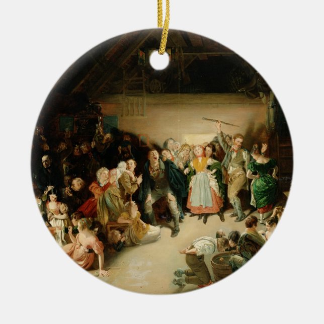 Snapp Apple Nacht Keramik Ornament (Vorne)