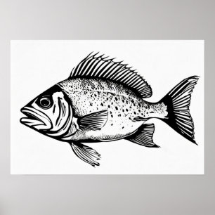 Snapper - Fischdrucker Poster