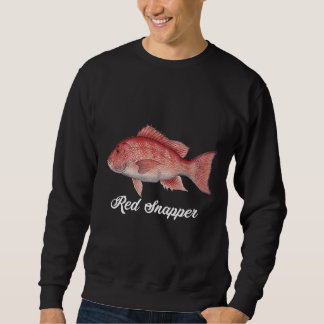 Snapper Red Snapper Painting Red Snapper Fischer Sweatshirt