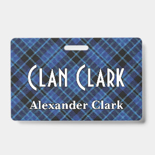 Snappy Clan Clark Scottish Clergy Tartan Ausweis