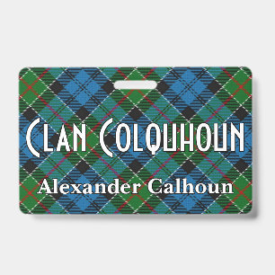 Snappy Clan Colquhoun Tartan Ausweis