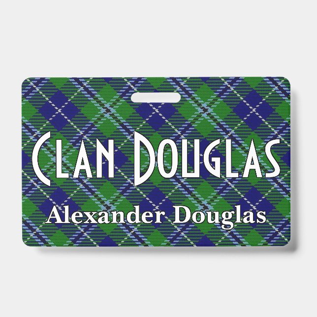 Snappy Clan Douglas Tartan Ausweis (Vorderseite)