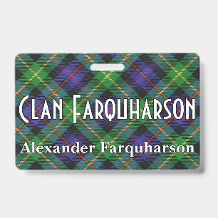 Snappy Clan Farquharson Tartan Ausweis