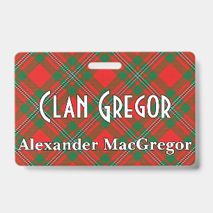Snappy Clan Gregor MacGregor Tartan Ausweis