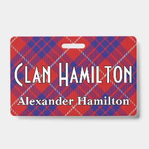 Snappy Clan Hamilton Tartan Ausweis