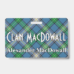 Snappy Clan MacDowall Tartan Ausweis