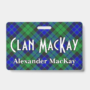 Snappy Clan MacKay Tartan Ausweis