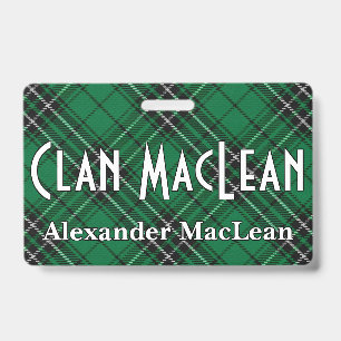 Snappy Clan MacLean Tartan Ausweis