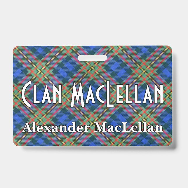 Snappy Clan MacLellan Tartan Ausweis (Vorderseite)