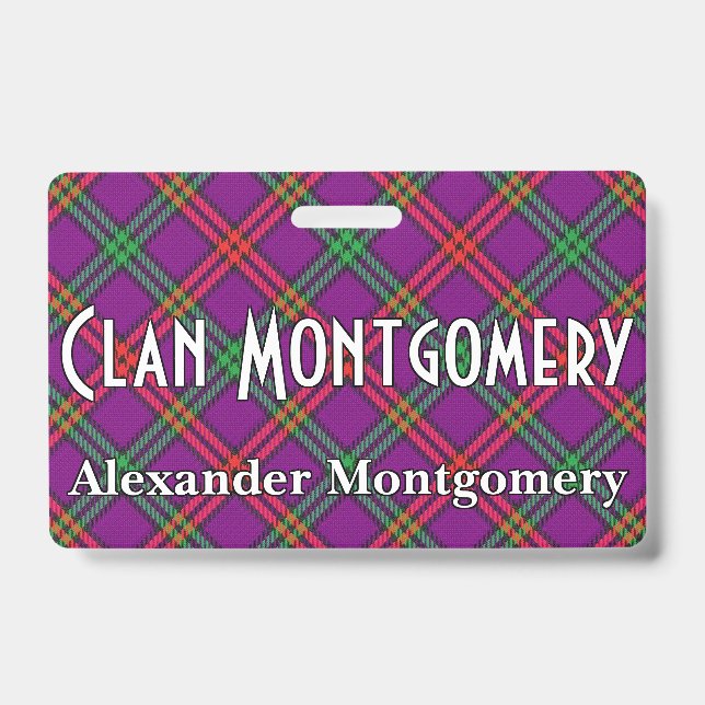 Snappy Clan Montgomery Tartan Ausweis (Vorderseite)