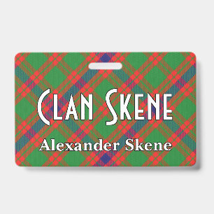 Snappy Clan Skene Tartan Ausweis
