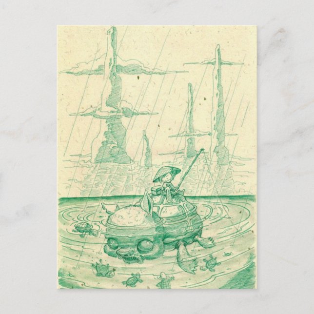 Snappy Fishing Postkarte (Vorderseite)