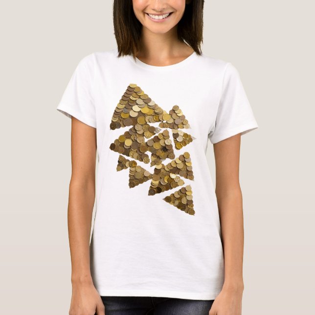 Snappy Gold TREE Maßgeschneidertes Design T-Shirt (Vorderseite)