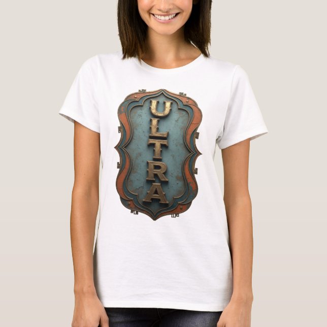 Snappy Gold ULTRA Modernes Design T-Shirt (Vorderseite)