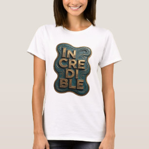 Snappy Gold UNGLAUBLICHE 3D-Textkunst T-Shirt