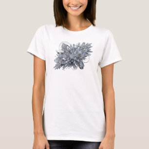 Snappy Gray ABSTRACT ART Statement T-Shirt