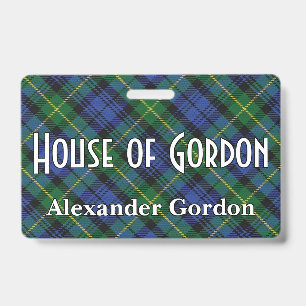 Snappy House of Gordon Tartan Ausweis