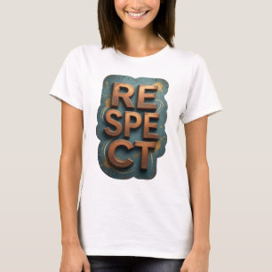 Snappy Orange RESPECT Print T-Shirt