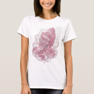 Snappy Pink BETENDE HÄNDE T-Shirt