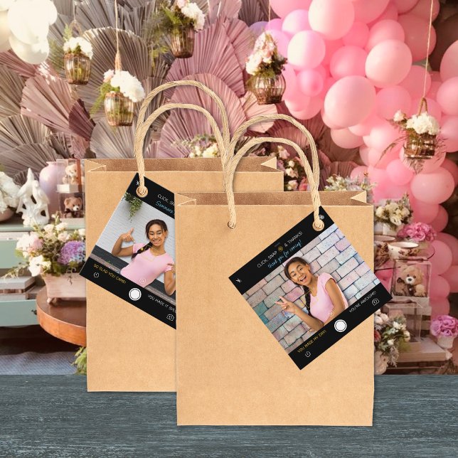 Snapshot Birthday Foto Vielen Dank für Ihre Unters Geschenkanhänger (Von Creator hochgeladen)