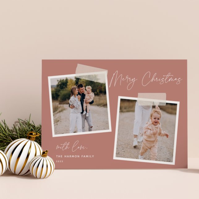 Snapshot | Frohe Weihnachten Zwei-Foto-Weihnachtsk (Von Creator hochgeladen)