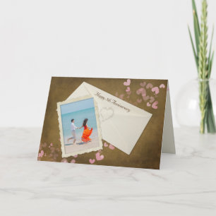 Snapshot zum 5. Jahrestag mit Herz Karte