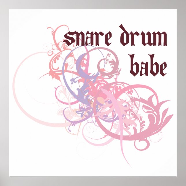 Snare Drum Babe Poster (Vorne)
