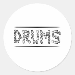 Snare Drums Runder Aufkleber