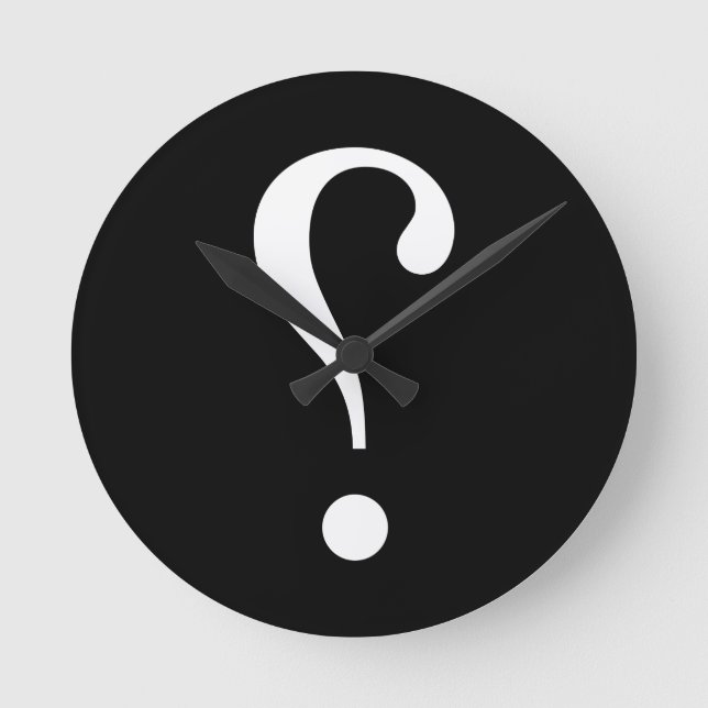 sNARK mARK {ironicon} Runde Wanduhr (Vorderseite)