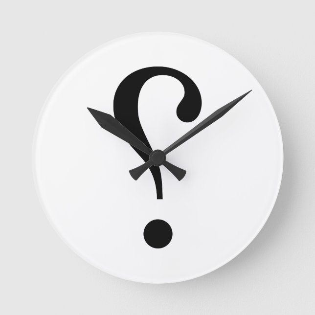 sNARK mARK {ironicon} Runde Wanduhr (Vorderseite)