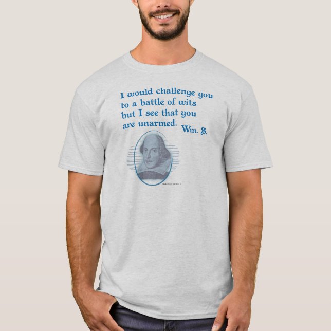 Snark Shakespeare unbewaffneter Esprit T-Shirt (Vorderseite)