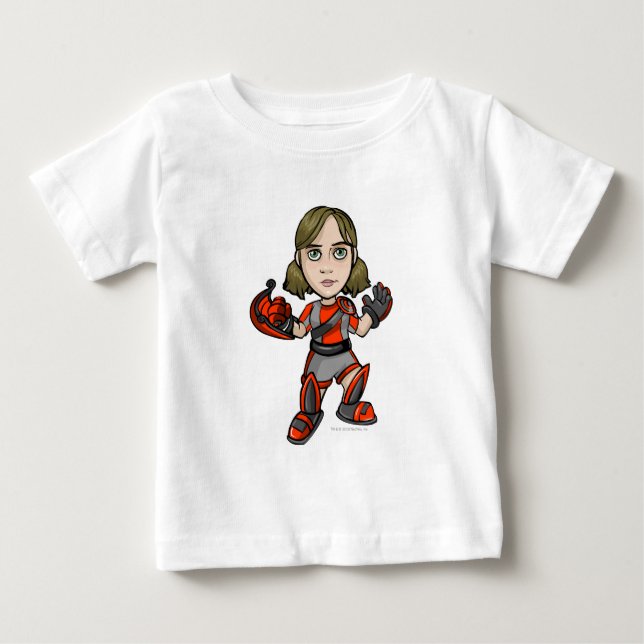 Snarkie Virtupets Space Station Personal Player Baby T-shirt (Vorderseite)