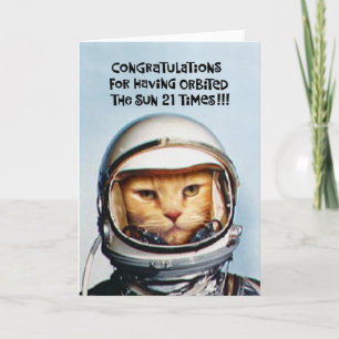 Snarky 21. Geburtstag Karte