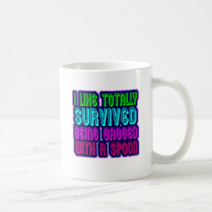Snarky Aighties Spoon Funny Parody Slogan Kaffeetasse