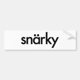 Snarky Autoaufkleber