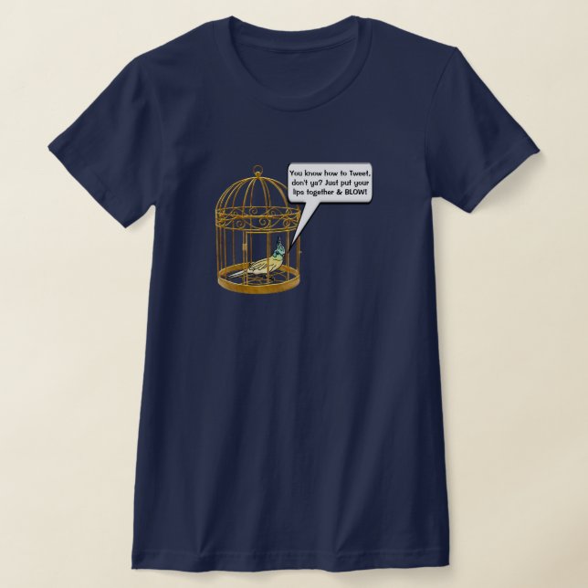 Snarky Bird Talk Personalisiert T-Shirt (Ablage )