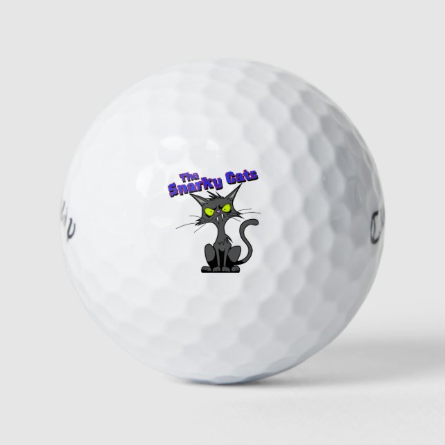 Snarky Cats Golf Balls Golfball (Vorderseite)