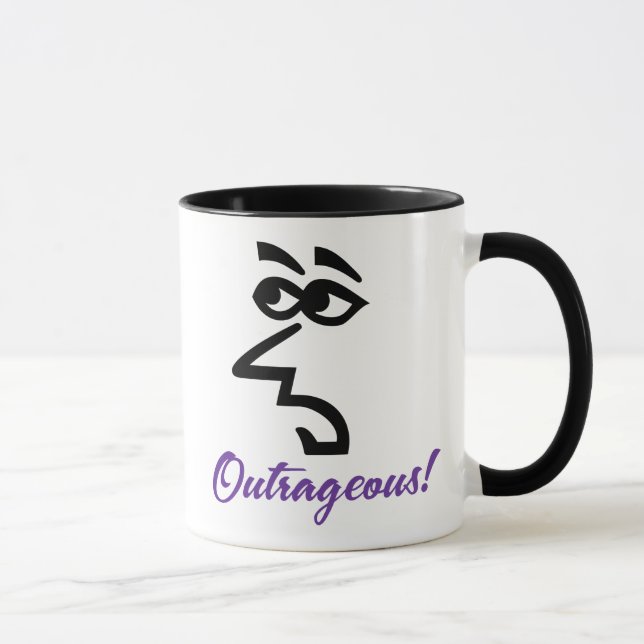 Snarky Dame Outrageous Coffee Mug Tasse (Rechts)