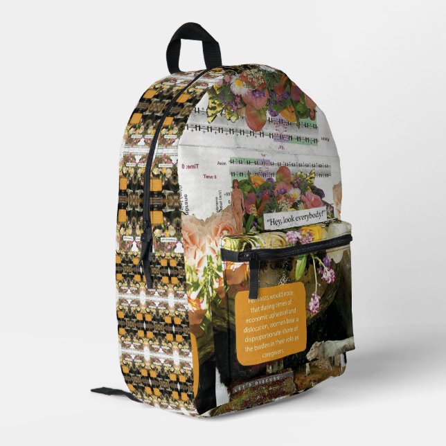 Snarky Funny Mothers Day Retirement 50th Birthday Bedruckter Rucksack (Rückseitige Ecke links)