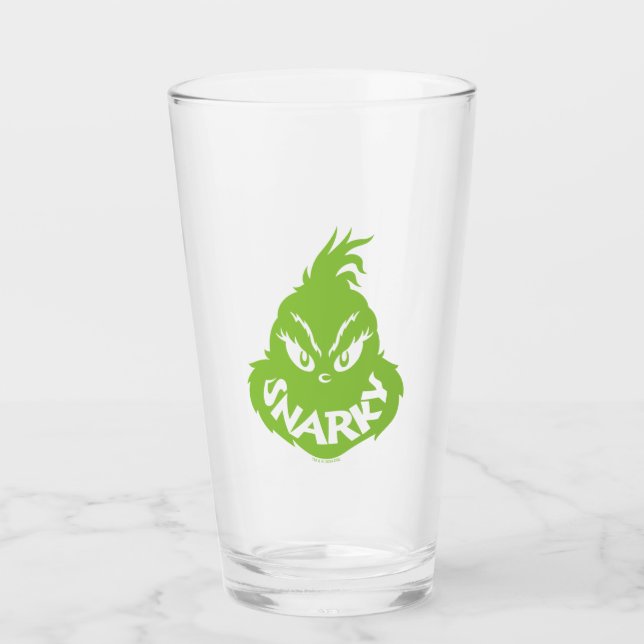 Snarky Grinch | Die große Seite Glas (Vorderseite)