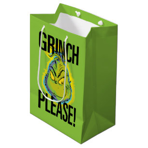 Snarky Grinch Funny Grinch Bitte Mittlere Geschenktüte