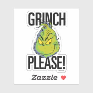 Snarky Grinch   Funny Grinch Bitte zitieren Aufkleber