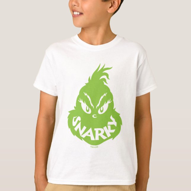 Snarky Grinch | Grinch Face T-Shirt (Vorderseite)