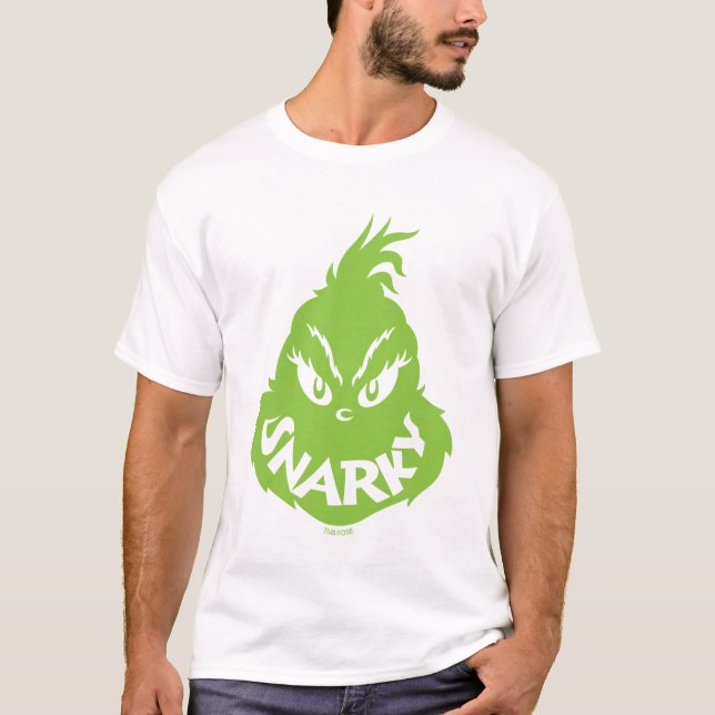 Snarky Grinch | Grinch Face T-Shirt (Vorderseite)