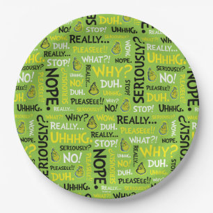 Snarky Grinch   Grinch Snarky Phrase Pattern Pappteller